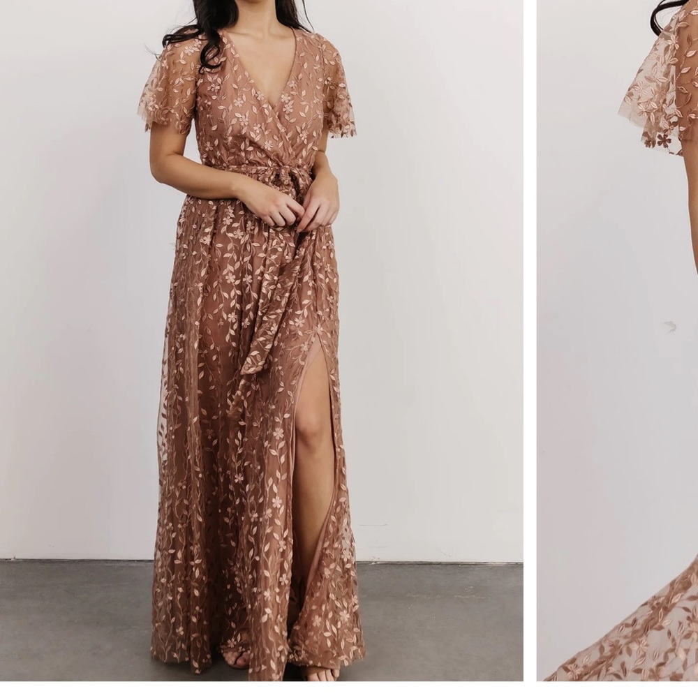 Baltic Born Marseille Embossed Maxi Dress